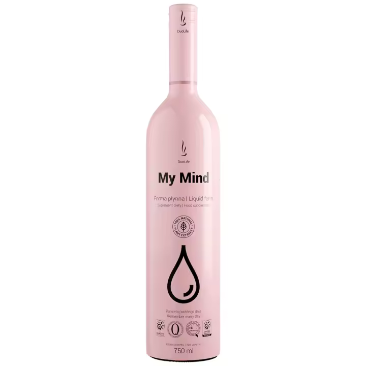 My Mind en forma líquida 750 ml Complejo de vitaminas y minerales en forma líquida para funciones cerebrales óptimas - Inositol y Vitamina B12 - Ingredientes naturales vegetales para memoria y concentración que afectan a personas de todas las edades. - 1