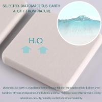 4PCS Almohadilla De Secado De Piedra Para Baño Y Cocina Plataforma De Secado Rápido De Diatomeas Tazón De Jabón De Piedra Tazón De Encimera - details 0