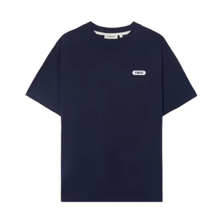 Camiseta Azul Pompeii Programme Navy Tee Corte Relajado - 1