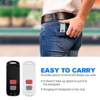 Alarma De Defensa Personal Recargable Con Llavero Impermeable 130 DB Luz LED SOS Emergencia Para Mujeres Dispositivo De Seguridad - details 2