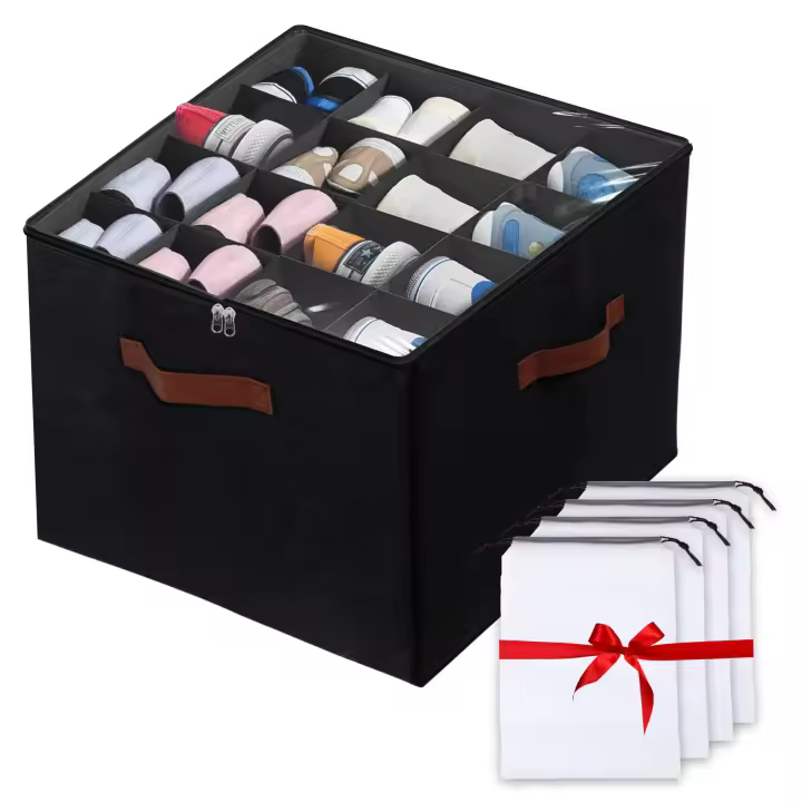 Organizador Zapatos Armaro, Incluye 4 Bolsa Zapatos - Organizador de Zapatos para Armaro-Cajas Zapatos - Cajas Almacenaje Zapatos - Guarda Zapatos - 1