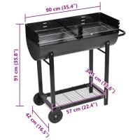 vidaXL Barbacoa de carbón Dakota - details 4