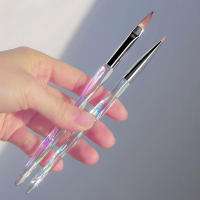 Misscheering 8pcs/set Aurora Rotuladores De Acrílico Para Dibujar En Uñas Con Pincel Suave Y Delgado Para Diseño De Uñas Gel De Gradiente DIY - details 6