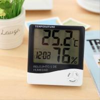Metros De Temperatura Y Humedad Digital LCD Estación Climática Con Reloj Para El Hogar Medidor Thermohygrometer Multifuncional - details 10