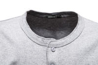 Ropa para hombre, camiseta de manga corta con cuello redondo, camiseta de peso pesado para hombre, camisa deportiva delgada de color sólido - details 11