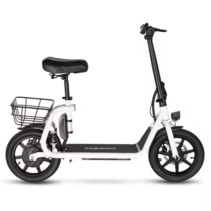Samebike SM - C02 Bicicleta Eléctrica 36 v13ah Ciudad conveniente Bicicleta Eléctrica Juvenil neumáticos de aluminio de 14 pulgadas - 1