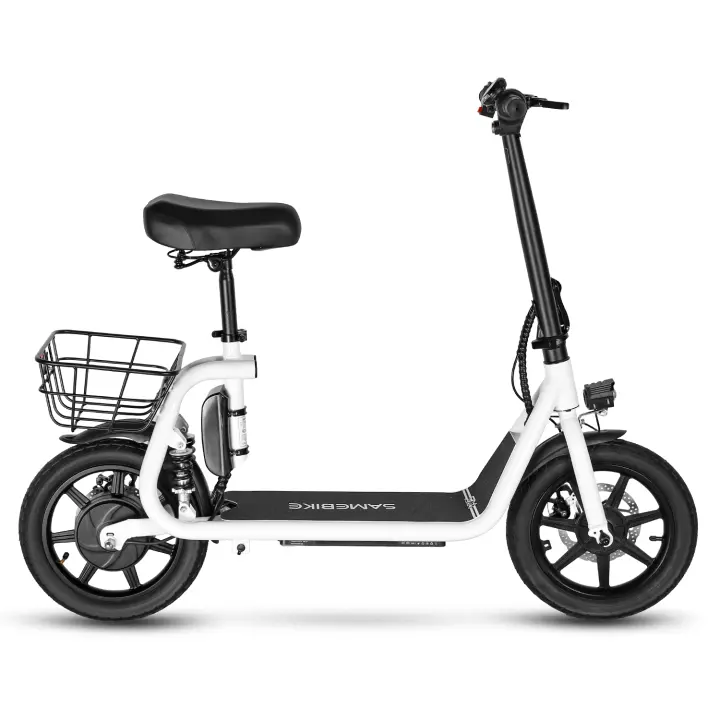 Samebike SM - C02 Bicicleta Eléctrica 36 v13ah Ciudad conveniente Bicicleta Eléctrica Juvenil neumáticos de aluminio de 14 pulgadas - 1