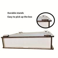 Caja De Almacenamiento De Madera YOMDID 1PC Herramienta De Cuero Organizador Soporte Para Pinceles De Pintura Multifuncional Para Herramientas De Manualidades - details 3