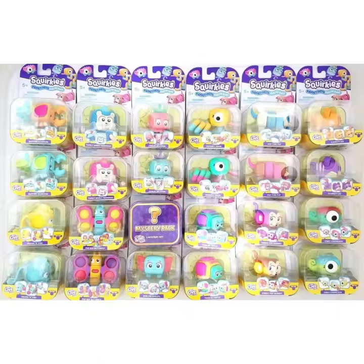 LITTLE LIVE PETS - Squirkies: ANIMALES  que se mueven - Juguetes interactivos antiestrés - Clic - Movimiento rápido - Más de 30 para coleccionar - Para mayores de 5 años - 1