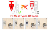 Sistema De Seguridad Anti-Robo FUERS Con Alarma De Puerta Inalámbrica Y Cerradura 120dB Kit De Seguridad Doméstica Portátil Antirrobo Para Hoteles Apartamentos Dormitorios Baños Y Habitaciones - details 9