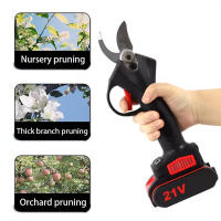 Tijeras de podar eléctricas inalámbricas, herramienta de jardinería eficiente para árboles frutales, bonsái, 21V Cortadora de césped eléctrica sin cuerda Enchufe UE con 2 baterías - details 3