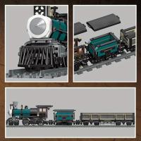 Bloques De Construcción Creativos De Tren De Vapor Serie Para Niños Modelo DIY Ideal Para Regalo Navideño De Ciudad - details 3
