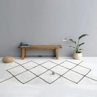 Carpetas De Líneas Geométricas Para Decoración De Sala De Estar Alfombra Antideslizante Lavable Para Sala De Estar Y Dormitorio Estilo Moderno - details 4
