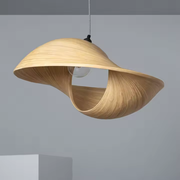 Ledkia Lámpara Colgante Bambú Shuka Big Acacia Ø600 mm ILUZZIA - 1