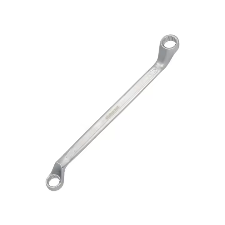 Llave Estrella Acodada Plus Acero Cromo Vanadio 12x13 DIN 838. Llave Doble Boca Acodada, Llave Fija Estrella Acodada - 1