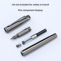 Bolígrafo De Negocios De Alta Gama Plata Gris Tamaño Medio 0.5mm Punta Lridium Metal Para Escuela Oficina Escribir Diario - details 2