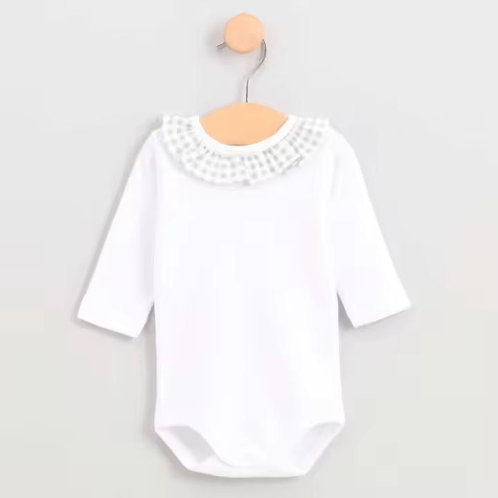Body babidu con cuello volante cuadros - 1