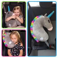 Almohada De Cojín De Peluche Suave Dibujos Animados Caballo Juguete Para Niñas Regalo De Cumpleaños Muñeco De Unicornio Kawaii Almohada De Hombro De Coche - details 1