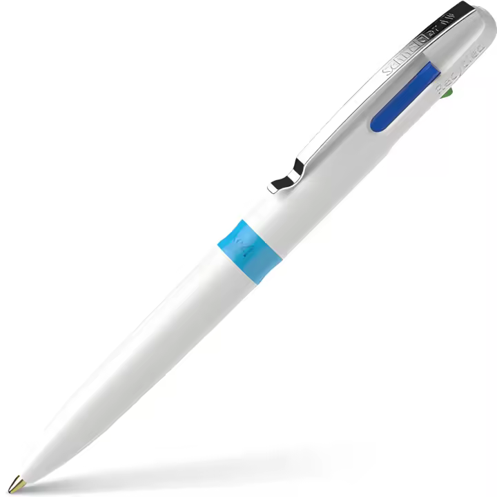 Schneider Bolígrafo 4 Colores Blanco Recargable Ecológico - 1