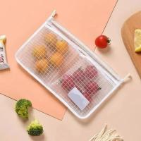 Organizador De Puerta De Nevera 1pc Bolsa De Red Colgante Para Almacenamiento De Cocina Material De Poliéster - details 4