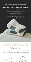 Almohada De Cuello Ortopédica Para Dormir Almohada De Masaje SPA De Fibras De Soja Protege El Cervical Rectangular Poliéster/Celulosa Uso Doméstico - details 1