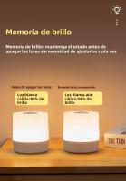 Lámpara Nocturna USB LED Con Control Remoto Y Batería Recargable Tres Colores Luz De Mesa Portátil Para Dormitorio - details 9
