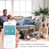 Sensor de temperatura y humedad inteligente con wifi, termómetro e higrómetro inteligente para alertas, no requiere concentrador - details 1