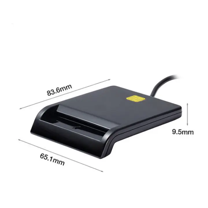 Lector Dni Combo - Lector DNI electrónico, Compatible con Las Tarjetas Smart Cards o Tarjetas Inteligentes, Color Negro - 1