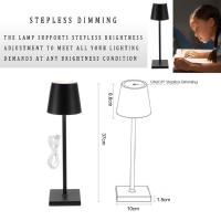 Lámpara De Mesa LED Con Sensor Táctil Luz Nocturna De 3 Colores Para Dormitorio Ambiente Bar Club Decoración De Puedas Luz De Vaso - details 5