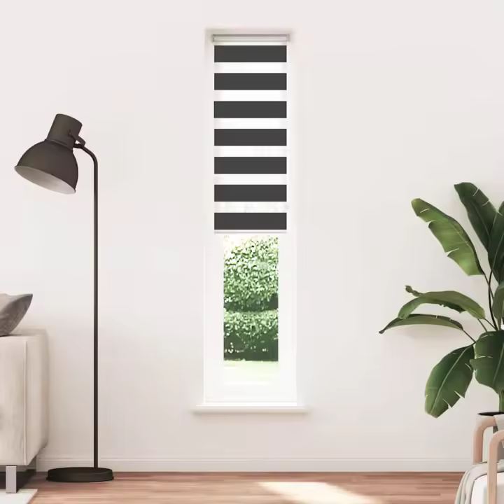 Estor cebra negro 45x230 cm tejido ancho 40,9 cm poliéster - 1