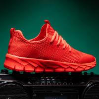 Zapatos De Running Casuales Para Hombre Transpirables De Fibra deFlyknit Suela Suave Ligera Y Respiradera Para Todas Las Estaciones Zapatos Deportivos De Outdoor - details 6