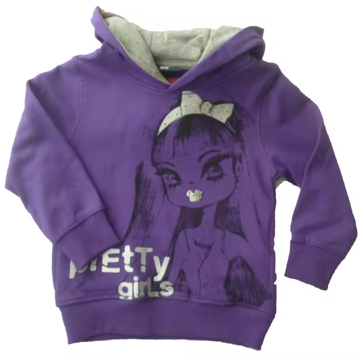 Sudaderas  niña con capucha Losan ,  Morado , talla 3 Años , 5 años , 98 110  , Algodón , Invierno - 1