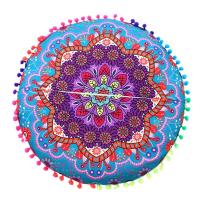 Funda De Cojín Bohemio Con Patrón Mandala Redondo 14 Estilos Decoración De Hogar Y Hotel 43x43cm Cubierta De Almohada Ecológica Tejida 100% Poliéster - details 8
