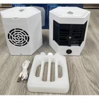 Pequeño mini ventilador portáril de escretorio, humidgiador, pulverizador de aire acondicionado. - details 1