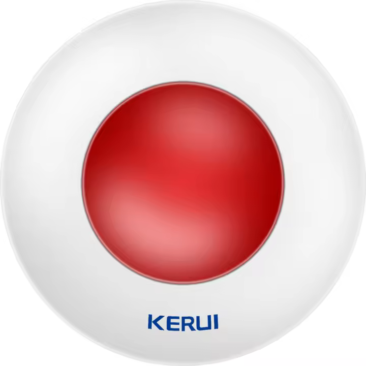 Sirena Indor KERUI J009 Con Alarm Horn Y Luz Roja Estroboscópica Wireless Para Seguridad De Hogar Y Negocios GSM - 1