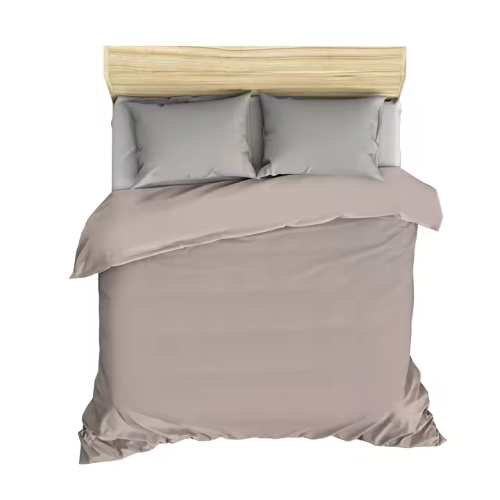 Wellhome Juego de Cama Suavidad Garantizada Funda Nórdica Marrón Claro 240x220 - 1