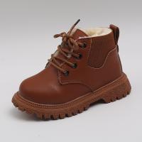 Botas De Cuero Para Niños Y Niñas Estilo Británico Con Diseño De Cierre De Cremallera Y Antideslizante Adecuadas Para Invierno Y Todas Las Estaciones - details 3