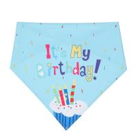 Conjunto De 2 Piezas De Accesorios Para Mascotas: Sombrero Y Pañuelo Triangular Con Diseño De Lentejuelas Para Gatos Y Perros Color Azul Rosa Tamaño Ajustable Para Celebraciones De Cumpleaños - details 4