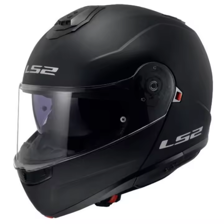 Casco de moto abatible ls2 ff908 strobe 2 negro mate - 1