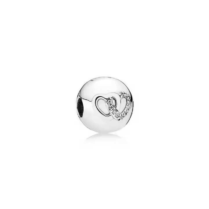Clip Pandora Corazones Enlazados - 792150CZ - 1