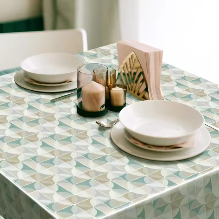 Mantel Hulehule Tex Huletec Cillas Azul 100% PVC Resistente a Manchas - 1