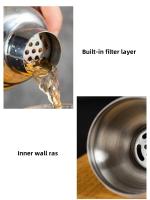 Juego De Cocacola De Vidrio Lujo Con Tapa De Acero Inoxidable Antifugas Y Strainer Para Hacer Martinis Y Mocktails Para Uso Doméstico Y Barra - details 2