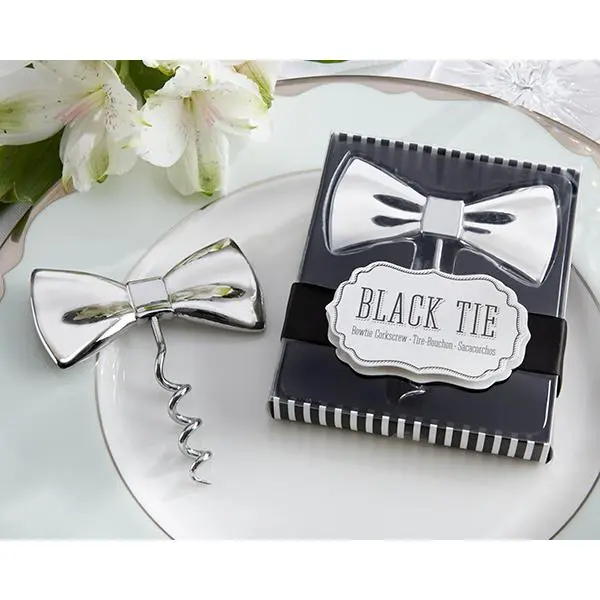 Disok Lote 10 Abrebotellas Pajarita en Caja de Regalo para Detalles de Bodas y Comuniones - 1