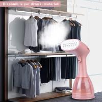 Cadrim plancha de vapor Placa de Maple inoxable Cuchillo Plush 1500 W capacidad 280 ml Caliente de forma ágil en 20 Segundos Viajes House (rosa) - details 0