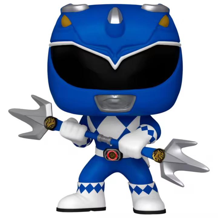 Figura Pop Power Rangers 30Th Anniversary Blue Ranger-Figura de Vinilo Coleccionable - Idea de Regalo- Mercancia Oficial - Juguetes para Niños y Adultos - Movies Fans - Muñeco para Coleccionistas y Exposición - 1