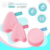 JOYDIVISION SOFT TAMPONES ORIGINALES MINI (50 Unid)I Tampones sin cordón para deporte, natación y spa I Esponjas menstruales ultra suaves I Inserción y extracción fáciles I Soft tampón sin cordón - details 2