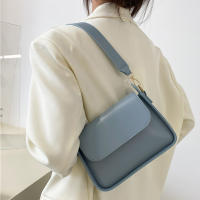 Bolso De Hombro Para Mujer De Moda En Cuero PU Color Sólido Bolso De Armpita Diseñador Bolsa De Mano Y Monedero Para Niñas - details 7