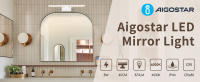 Aigostar Lámpara LED de Espejo 40cm 8W 560LM Lámpara de Baño Amarillo Cálido 4000K Lámpara LED de Pared IP44 230V Luz de Espejo de Baño de Apliques Espejo de Baño - details 0