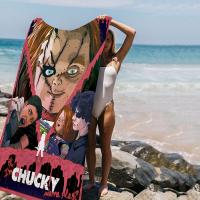 Toalla De Playa B-bride of C-chucky Para Niños Toalla De Baño Piscina Vacaciones Regalo Picnic Fiesta Toalla Rectangular De Algodón Y Poliéster Absorbente Y Secado Rápido - details 7