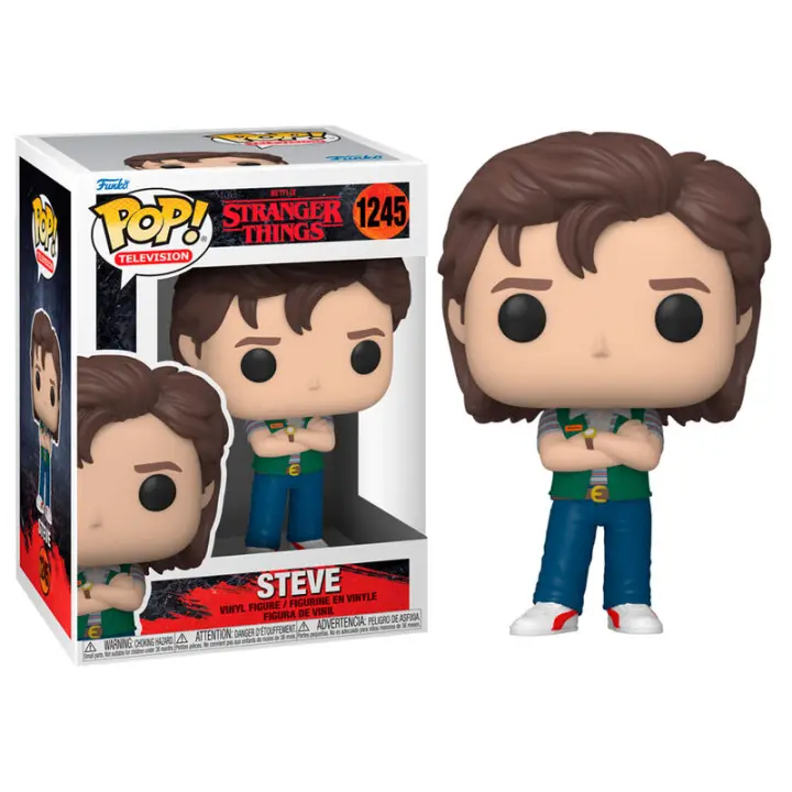 Figura Pop Stranger Things Steve-Figura de Vinilo Coleccionable - Idea de Regalo- Mercancia Oficial - Juguetes para Niños y Adultos - Movies Fans - Muñeco para Coleccionistas y Exposición - 1